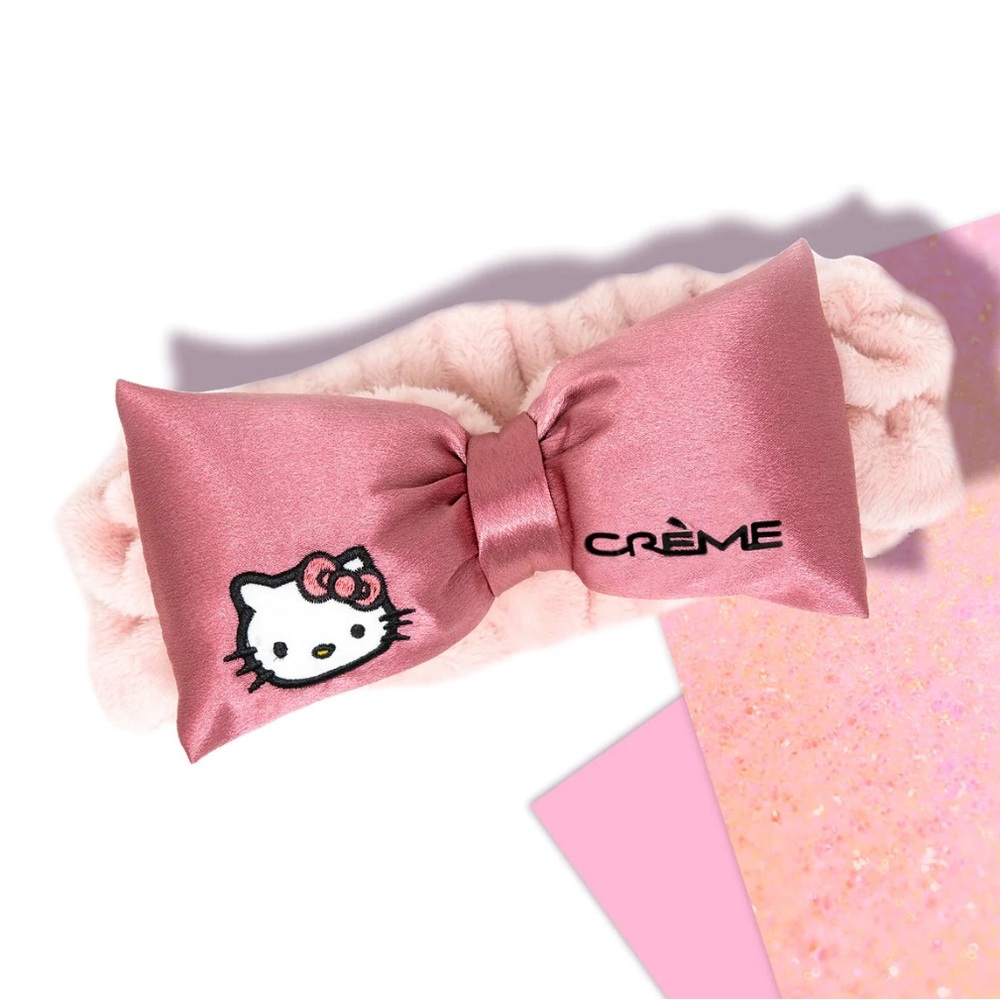 Hello Kitty Pink Satin Plush Spa Headband | CRUELTY-FREE & VEGAN